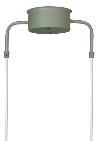 Globen Lighting Lampa wisząca CURVE 3, możliwość ściemniania, zielony, salon / jadalnia, metal, vintage