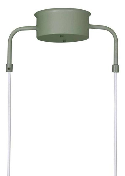 Globen Lighting Lampa wisząca CURVE 5, możliwość ściemniania, zielony, salon / jadalnia, metal, vintage