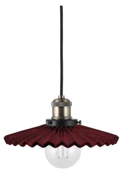 Globen Lighting Lampa wisząca COBBLER, możliwość ściemniania, czerwony, salon / jadalnia, szkło, vintage