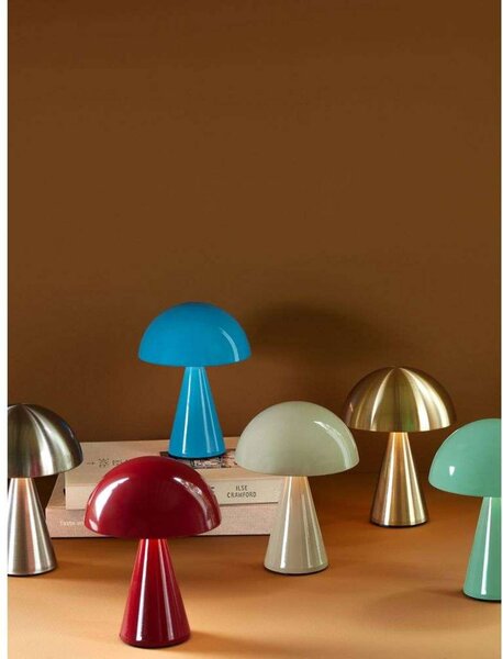 Hübsch Lampa stołowa Mush, możliwość ściemniania, aluminiowy / szary / cynkowy, salon / jadalnia, metal, design
