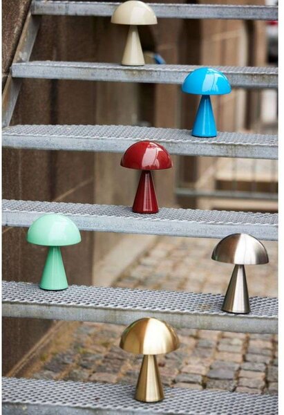 Hübsch Lampa stołowa Mush, możliwość ściemniania, aluminiowy / szary / cynkowy, salon / jadalnia, metal, design