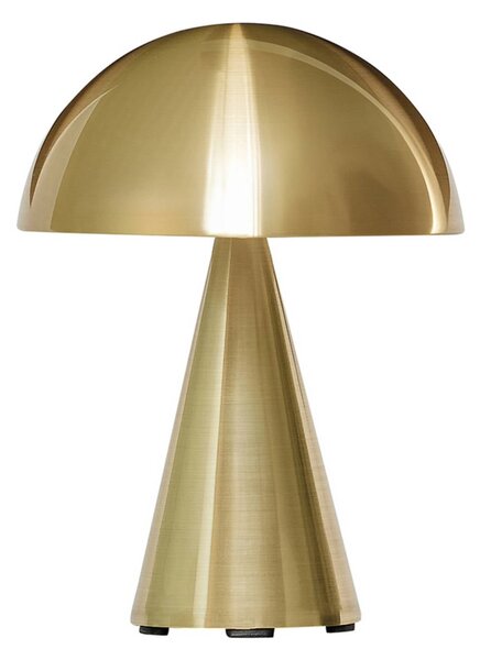 Hübsch Lampa stołowa Mush, możliwość ściemniania, mosiężny / złoty, salon / jadalnia, metal, design