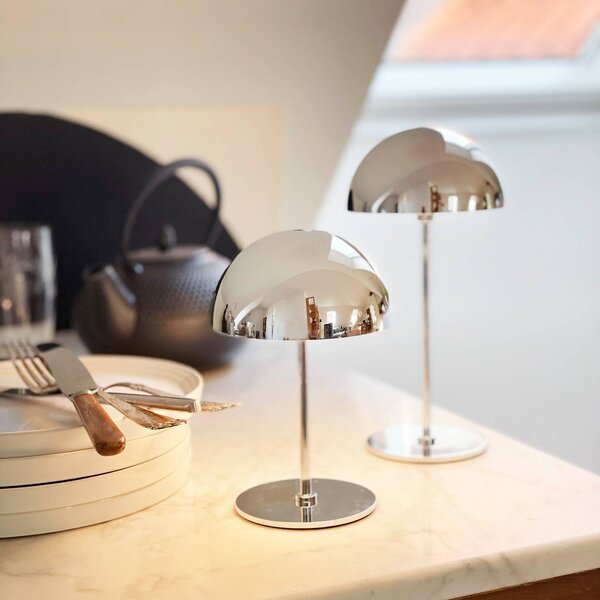 Dyberg Larsen Lampa stołowa Along, możliwość ściemniania, salon / jadalnia, metal, skandynawski