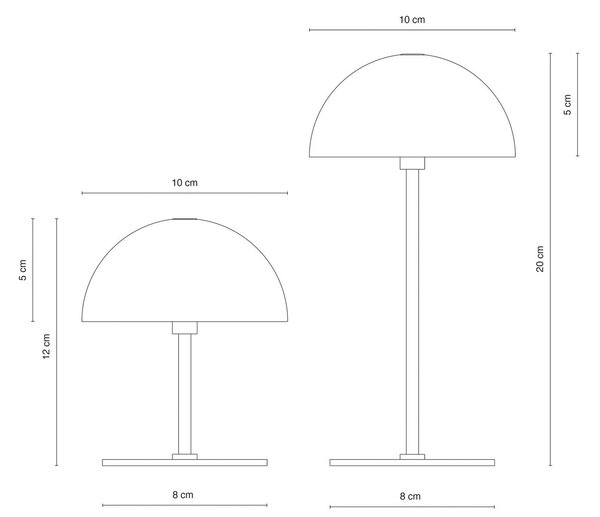Dyberg Larsen Lampa stołowa Along, możliwość ściemniania, salon / jadalnia, metal, skandynawski
