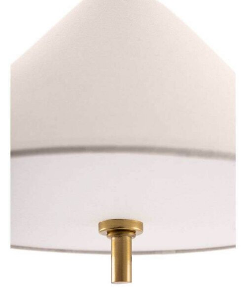 Globen Lighting Lampa wisząca IRIS, możliwość ściemniania, kremowy / amber, salon / jadalnia, tkanina / materiał / jedwab, vintage