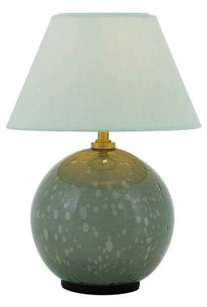 Globen Lighting Lampa stołowa IRIS, możliwość ściemniania, zielony, salon / jadalnia, tkanina / materiał / jedwab, vintage