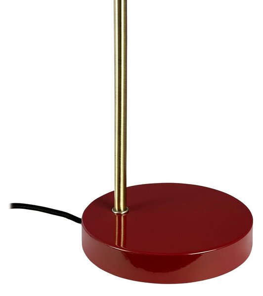 Dyberg Larsen Lampa stołowa Ocean, czerwony, salon / jadalnia, metal, design
