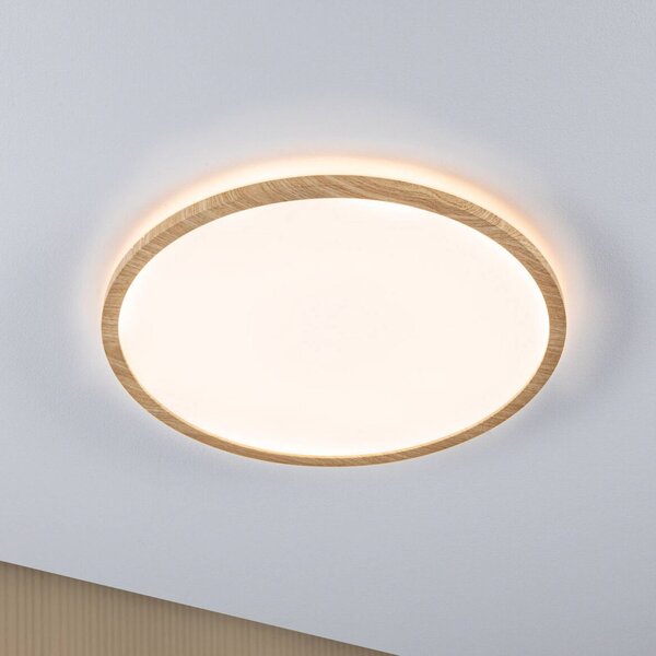 Paulmann Lampa sufitowa Atria Shine, jasne drewno, łazienka, tworzywo sztuczne, nowoczesny