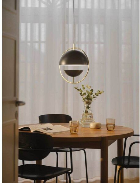 Nordlux Lampa wisząca Tavia, możliwość ściemniania, czarny, salon / jadalnia, metal, skandynawski