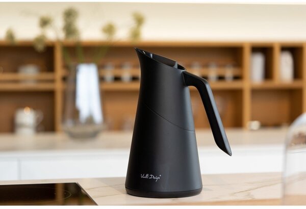 Czarny termos 1 l Soho – Vialli Design