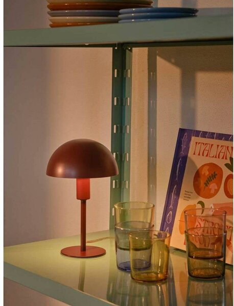 Nordlux Lampa stołowa Ellen mini, czerwony, salon / jadalnia, metal, skandynawski