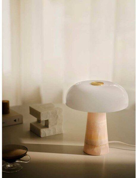 DFTP by Nordlux Lampa stołowa Glossy, fioletowy / różowy / bladoróżowy, salon / jadalnia, kamień, skandynawski