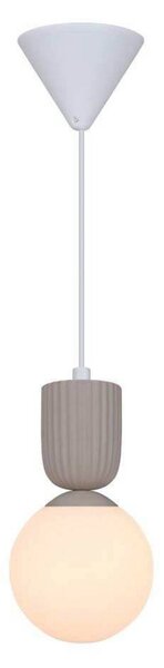 Nordlux Lampa wisząca szklana Sadie, możliwość ściemniania, kremowy / amber, salon / jadalnia, ceramika, skandynawski