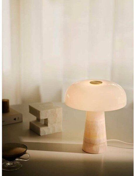 DFTP by Nordlux Lampa stołowa Glossy, fioletowy / różowy / bladoróżowy, salon / jadalnia, kamień, skandynawski