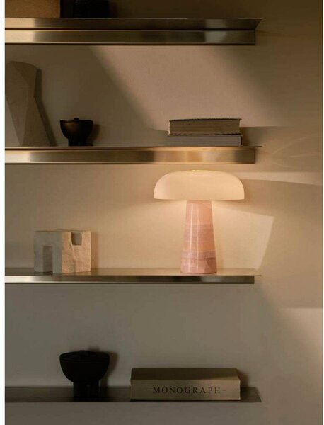 DFTP by Nordlux Lampa stołowa Glossy, fioletowy / różowy / bladoróżowy, salon / jadalnia, kamień, skandynawski