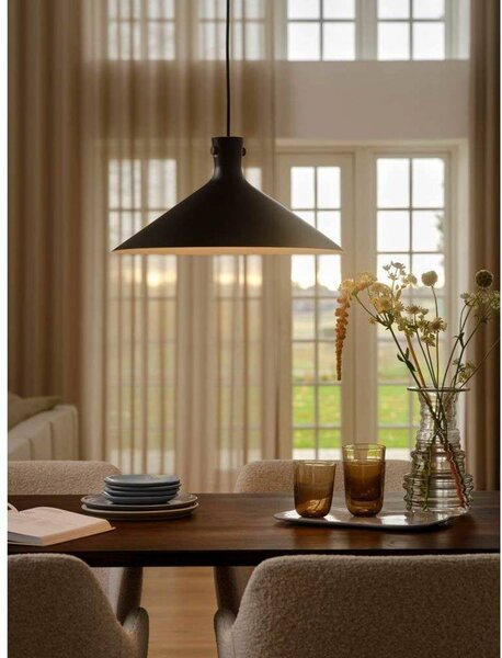 Nordlux Lampa wisząca Dorina, możliwość ściemniania, czarny, salon / jadalnia, metal, skandynawski