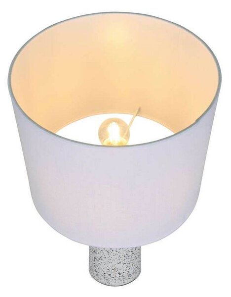 Nordlux Lampa stołowa Antiga, biały / opal, salon / jadalnia, kamień, skandynawski