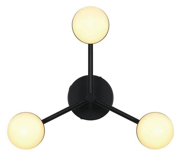 Nordlux Lampa sufitowa designerska Contina, możliwość ściemniania, czarny, salon / jadalnia, metal, skandynawski