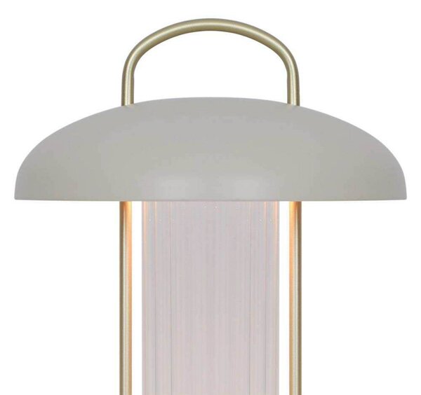 Nordlux Lampa stołowa LED Mirano, możliwość ściemniania, kremowy / amber, salon / jadalnia, metal, skandynawski