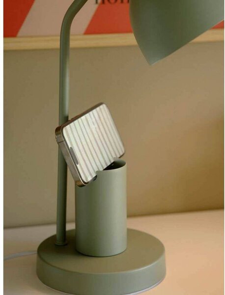 Nordlux Lampa stołowa Devone, kolor zielony, wysokość 43 cm, metal Devone, zielony, pokój dziecięcy, metal, skandynawski