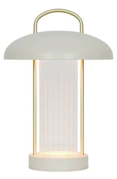 Nordlux Lampa stołowa LED Mirano, możliwość ściemniania, kremowy / amber, salon / jadalnia, metal, skandynawski