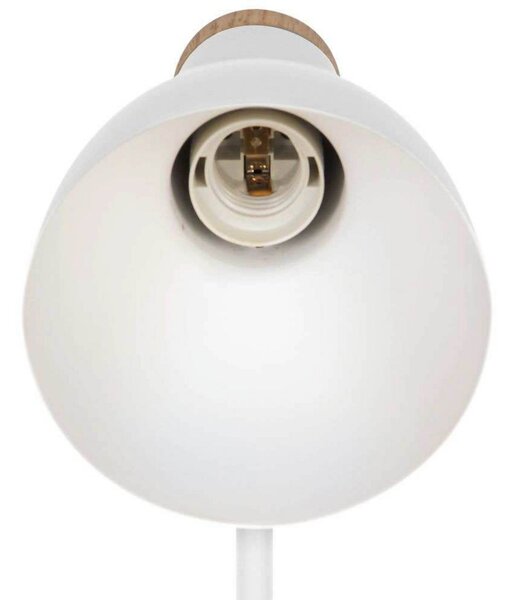 Nordlux Lampa stołowa Devone, biała, wysokość 43 cm, metal Devone, biały / opal, pokój dziecięcy, metal, skandynawski