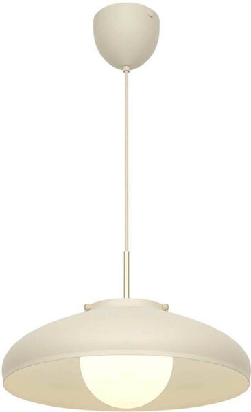 DFTP by Nordlux Lampa wisząca designerska Latif, możliwość ściemniania, kremowy / amber, salon / jadalnia, mosiądz, skandynawski
