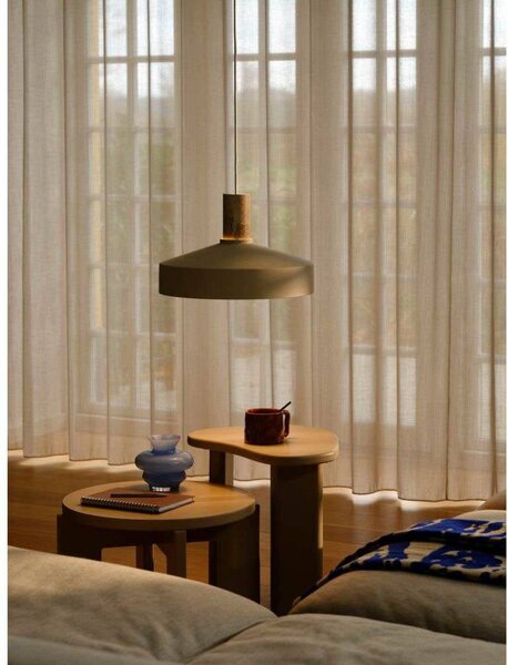 Nordlux Lampa wisząca Elvas, możliwość ściemniania, kremowy / amber, salon / jadalnia, metal, skandynawski