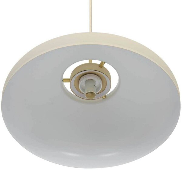 DFTP by Nordlux Lampa wisząca designerska Latif, możliwość ściemniania, kremowy / amber, salon / jadalnia, mosiądz, skandynawski