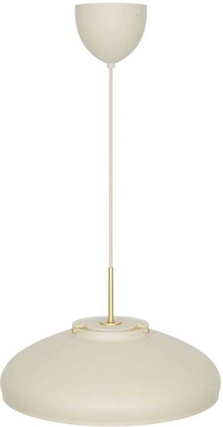 DFTP by Nordlux Lampa wisząca designerska Latif, możliwość ściemniania, kremowy / amber, salon / jadalnia, mosiądz, skandynawski