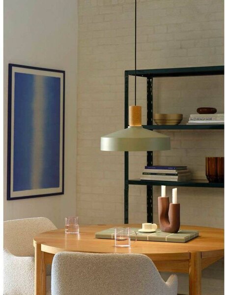 Nordlux Lampa wisząca Elvas, możliwość ściemniania, zielony, salon / jadalnia, metal, skandynawski