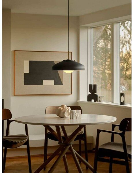 DFTP by Nordlux Lampa wisząca designerska Latif, możliwość ściemniania, czarny, salon / jadalnia, mosiądz, skandynawski