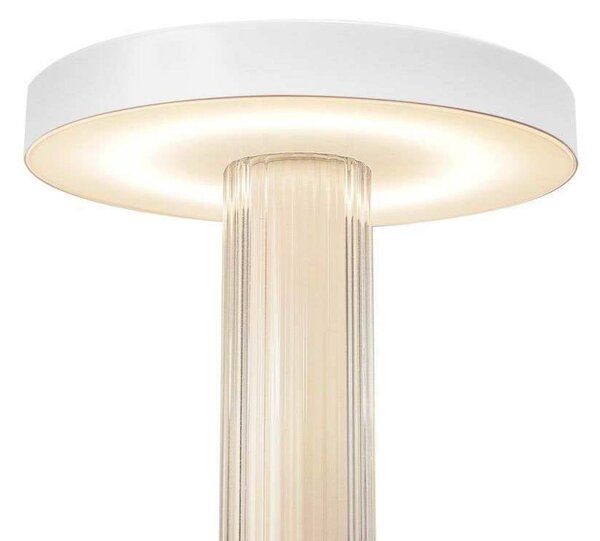DFTP by Nordlux Lampa stołowa LED Trezzi, możliwość ściemniania, biały / opal, salon / jadalnia, metal, skandynawski