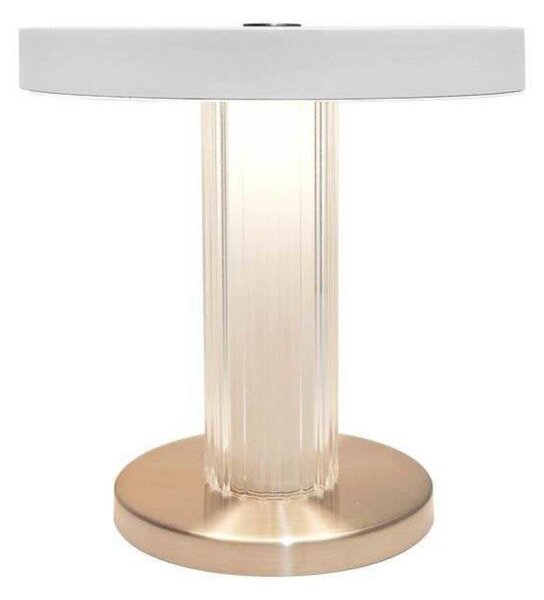 DFTP by Nordlux Lampa stołowa LED Trezzi, możliwość ściemniania, biały / opal, salon / jadalnia, metal, skandynawski