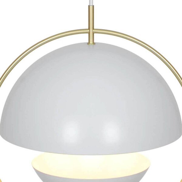 Nordlux Lampa wisząca Tavia, możliwość ściemniania, biały / opal, salon / jadalnia, metal, skandynawski