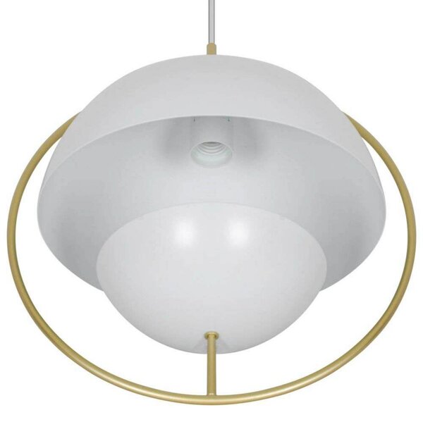 Nordlux Lampa wisząca Tavia, możliwość ściemniania, biały / opal, salon / jadalnia, metal, skandynawski