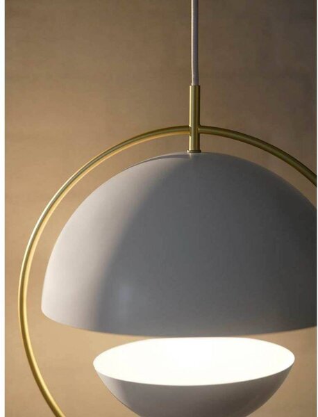 Nordlux Lampa wisząca Tavia, możliwość ściemniania, biały / opal, salon / jadalnia, metal, skandynawski