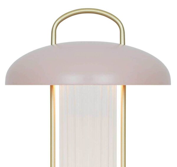 Nordlux Lampa stołowa LED Mirano, możliwość ściemniania, fioletowy / różowy / bladoróżowy, salon / jadalnia, metal, skandynawski