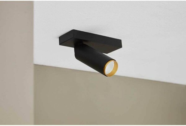 LOOM DESIGN Reflektor sufitowy LED X-Beam, 1-punktowa, biały możliwość ściemniania, biały / opal, salon / jadalnia, aluminium, nowoczesny