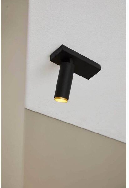 LOOM DESIGN Reflektor sufitowy LED X-Beam, 1-punktowa, biały możliwość ściemniania, biały / opal, salon / jadalnia, aluminium, nowoczesny