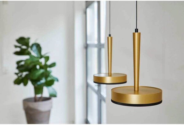 LOOM DESIGN lampa wisząca LED Nyx P1, mosiądz, aluminium możliwość ściemniania, mosiężny / złoty, salon / jadalnia, aluminium, nowoczesny