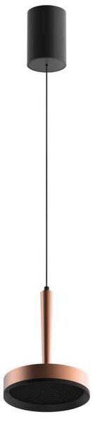 LOOM DESIGN lampa wisząca LED Nyx P1, brązowa, aluminium możliwość ściemniania, brązowy / mosiężny, salon / jadalnia, aluminium, nowoczesny