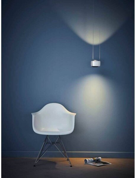 LOOM DESIGN lampa wisząca LED Air, biała, aluminium, 13 cm możliwość ściemniania, biały / opal, salon / jadalnia, aluminium, nowoczesny