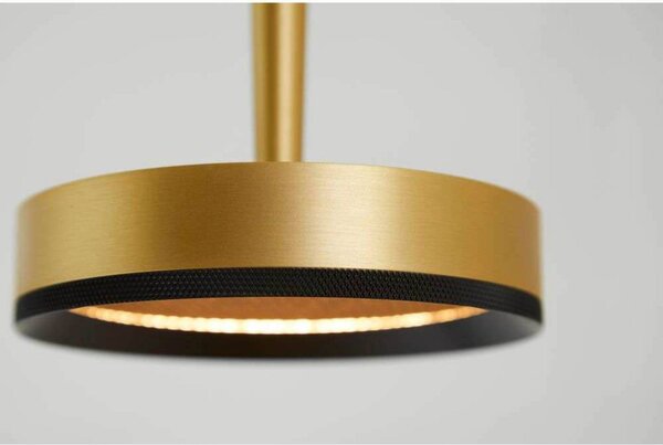 LOOM DESIGN lampa wisząca LED Nyx P1, mosiądz, aluminium możliwość ściemniania, mosiężny / złoty, salon / jadalnia, aluminium, nowoczesny