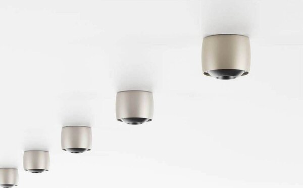 LOOM DESIGN Lampa sufitowa LED Air, możliwość ściemniania, aluminiowy / szary / cynkowy, salon / jadalnia, aluminium, nowoczesny