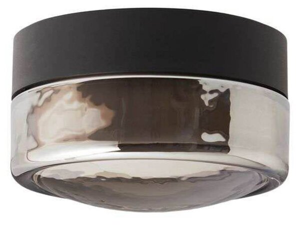 LOOM DESIGN lampa sufitowa LED Otto Convex, szara, IP65 możliwość ściemniania, aluminiowy / szary / cynkowy, łazienka, szkło, nowoczesny