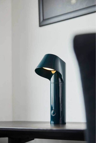 LOOM DESIGN lampa stołowa LED Willow, zielona, aluminium, IP54 możliwość ściemniania, zielony, aluminium, nowoczesny