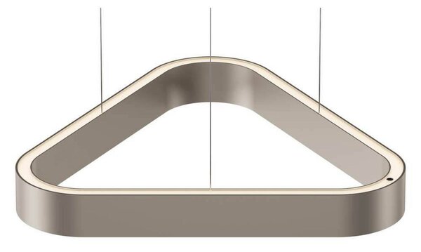 LOOM DESIGN Lampa wisząca LED Trigon, kremowa, aluminium, 40 cm możliwość ściemniania, kremowy / amber, salon / jadalnia, aluminium, nowoczesny