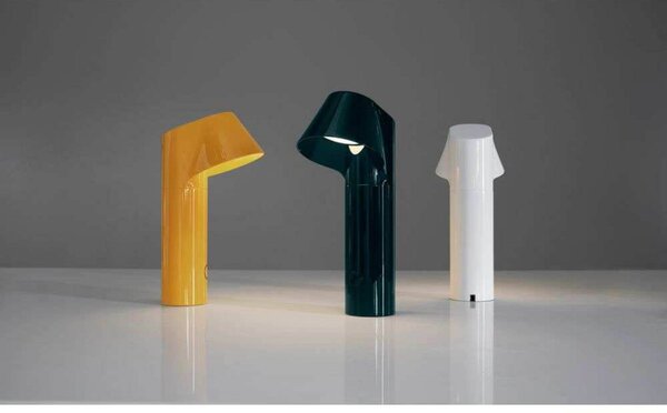 LOOM DESIGN LOOMG lampa stołowa LED Willow, żółta, aluminium, IP54 możliwość ściemniania, żółty / pomarańczowy, aluminium, nowoczesny