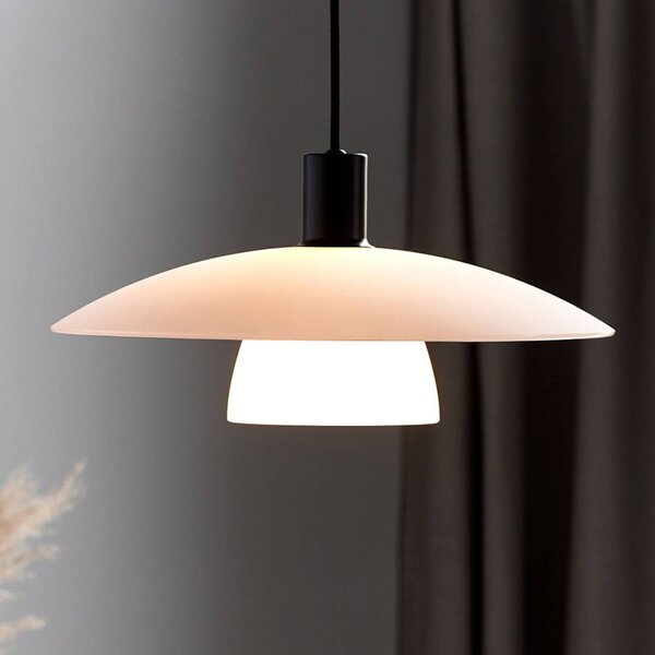 Nordlux Lampa wisząca szklana Verona, możliwość ściemniania, biały / opal, salon / jadalnia, szkło, nowoczesny